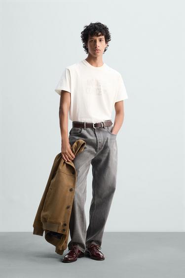 FADED PRINTED T-SHIRT - Ecru by Zara - Image 0