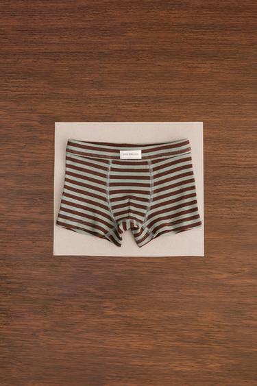 ZARA TIMELESS - PACK OF THREE LABELLED BOXERS - Green by Zara