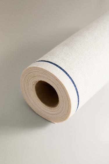 ROLL OF COTTON NAPKINS WITH BORDER (PACK OF 20) - Blue by Zara - Image 2