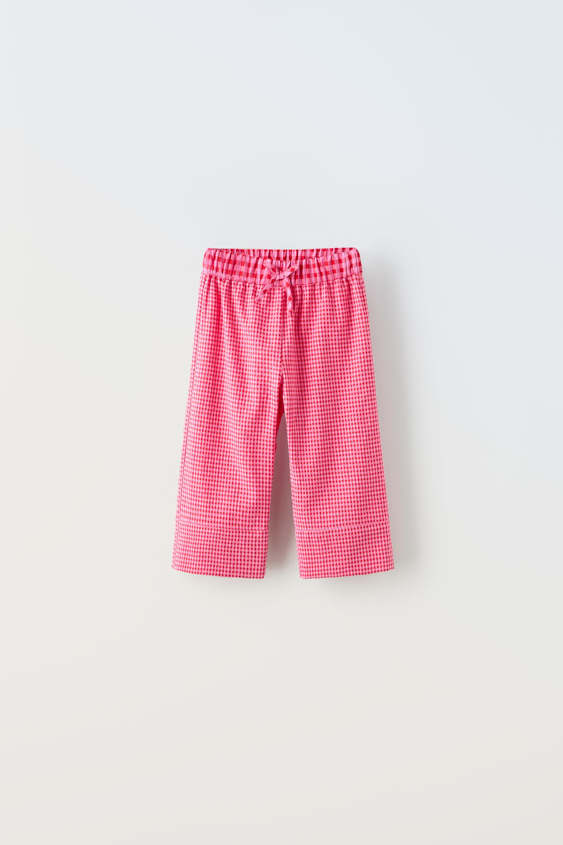 Zara red check pants small – Coco's Cabin