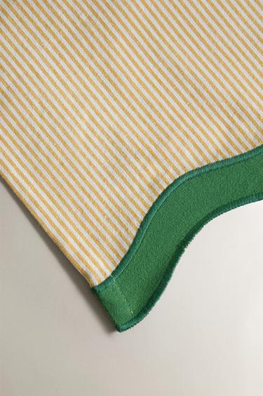 DYED THREAD COTTON TABLECLOTH - Yellow by Zara - Image 2