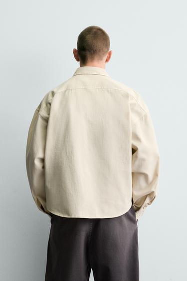 RELAXED FIT SHIRT - Oyster-white by Zara - Image 2