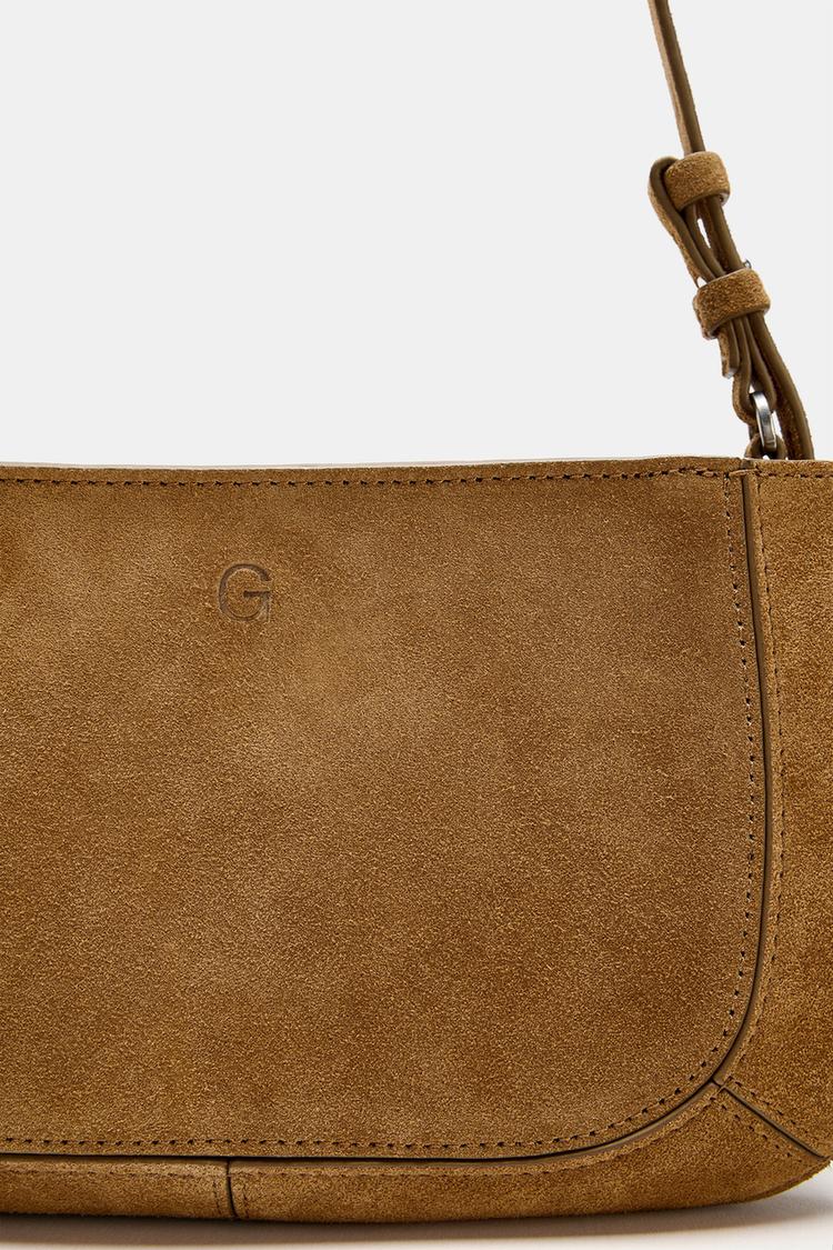 BOLSA CRUZADA DE GAMUZA CON DOBLE BOLSILLO 7