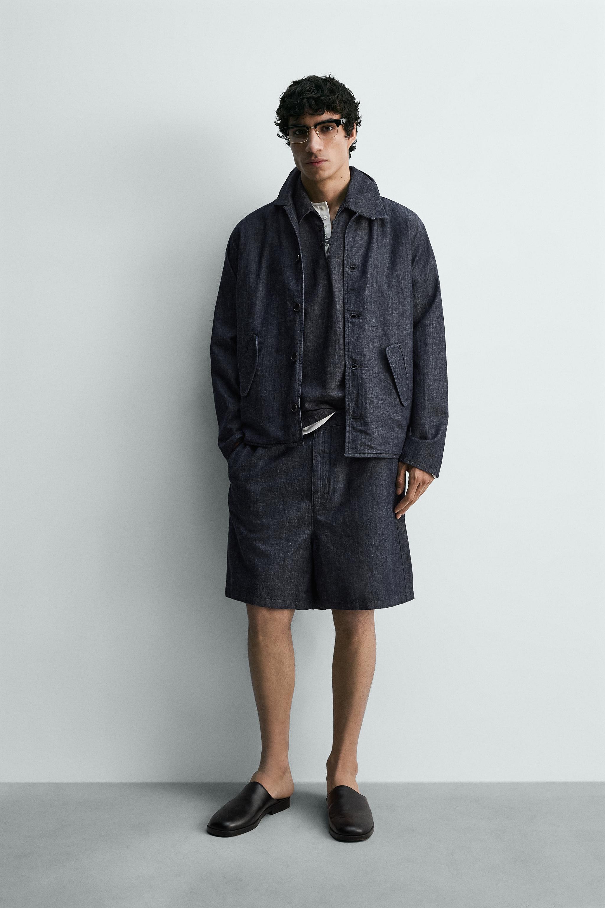 RELAXED FIT DENIM OVERSHIRT