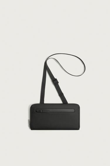 PORTEFEUILLE EFFET GOMME OVERSIZE - Noir de Zara