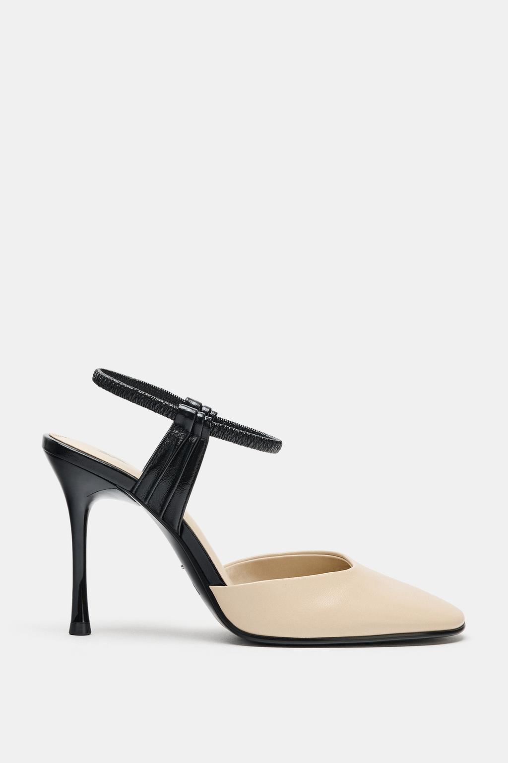 LEATHER SLINGBACK SHOES