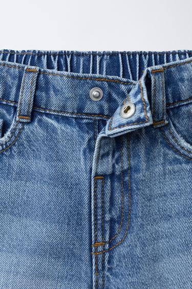 BERMUDA EN JEAN BAGGY DÉCHIRÉ - Bleu de Zara - Image 2