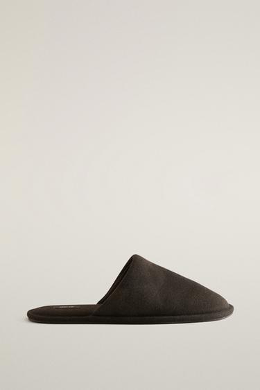 WARM FABRIC SLIPPERS — Brown 2