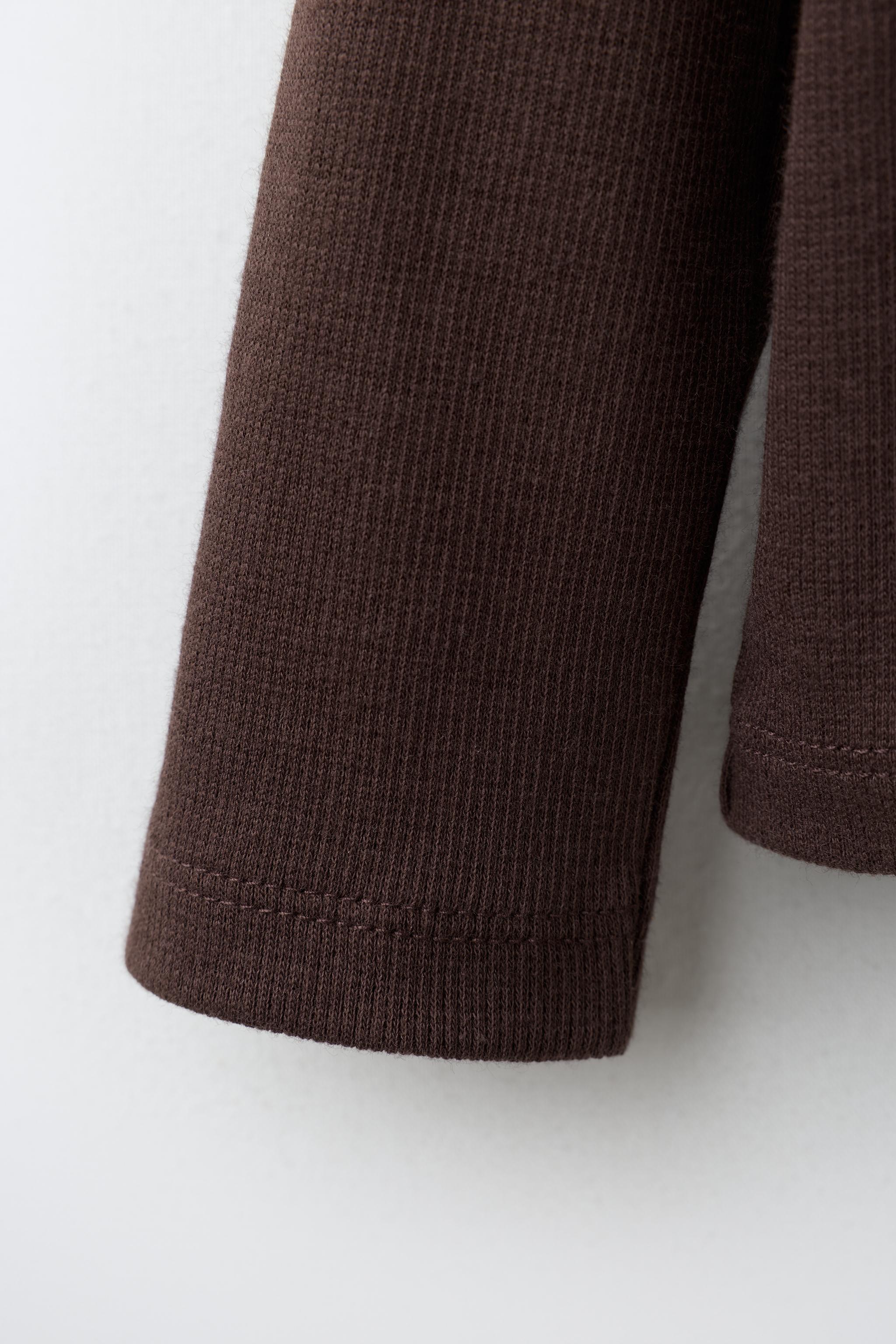 RIB PETER PAN COLLAR T-SHIRT
