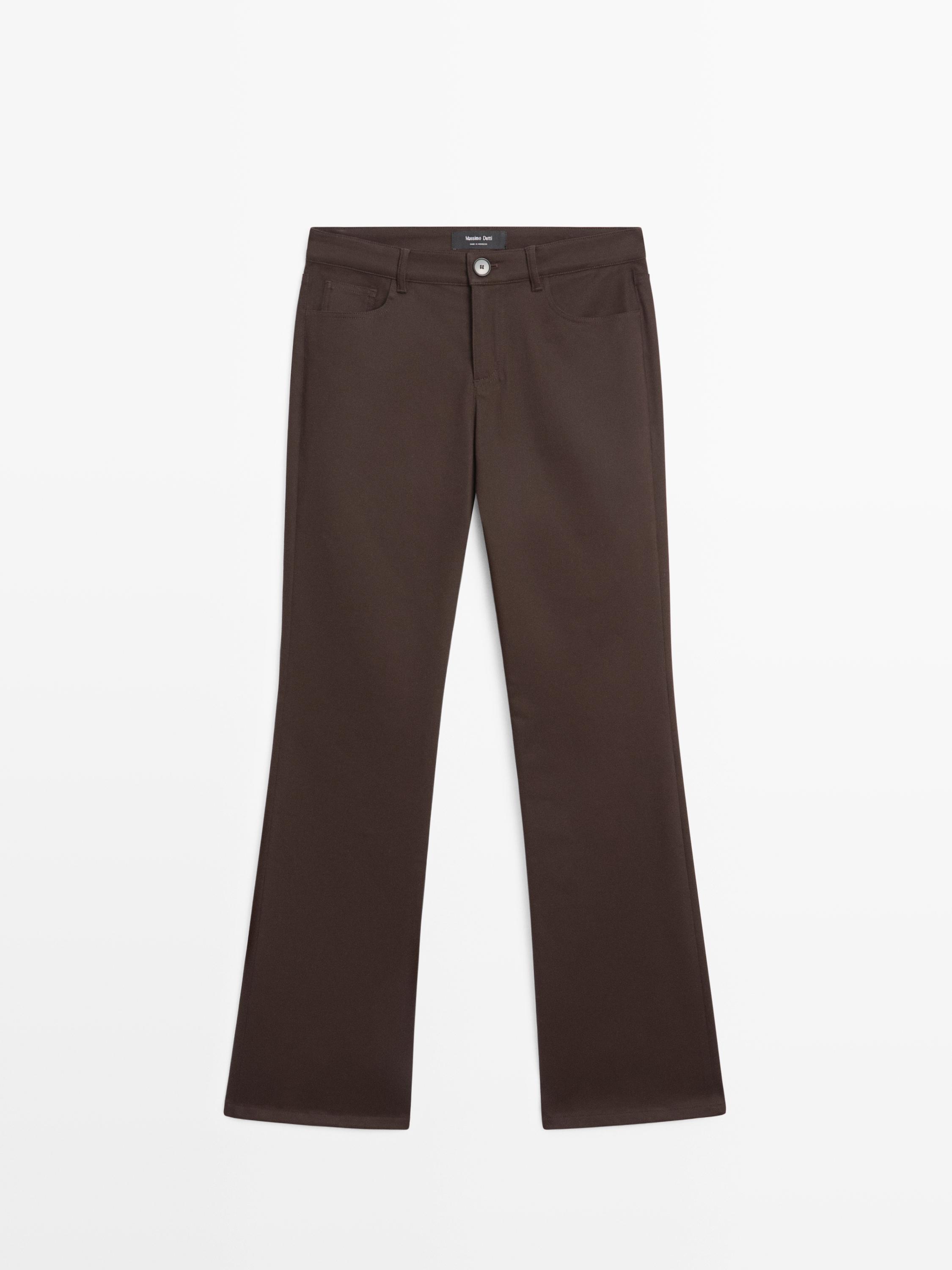 Boot-cut trousers