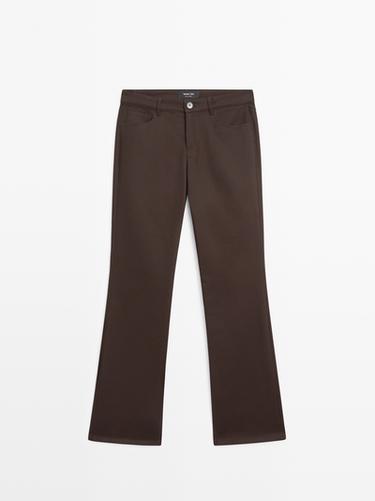 Zara Boot-cut trousers - Chocolate
