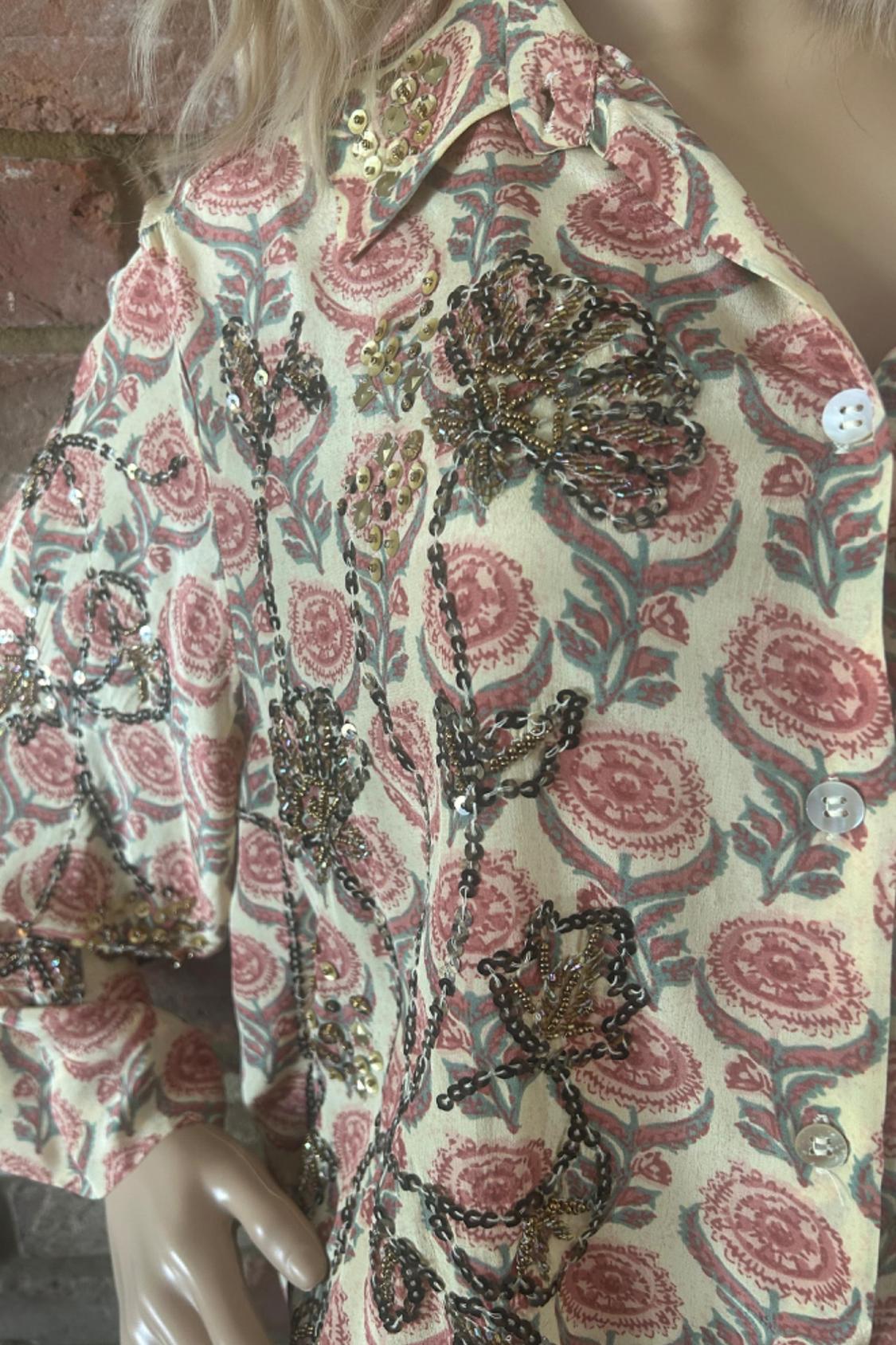 BLOUSE WITH SEQUINNED EMBROIDERY - Image 5