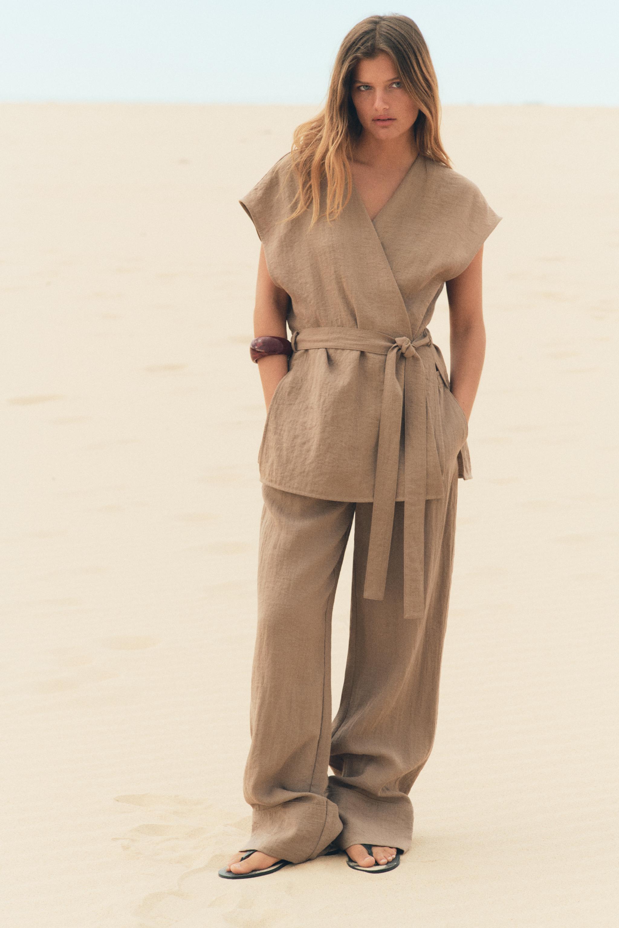 KIMONO VEST - Beige | ZARA Canada