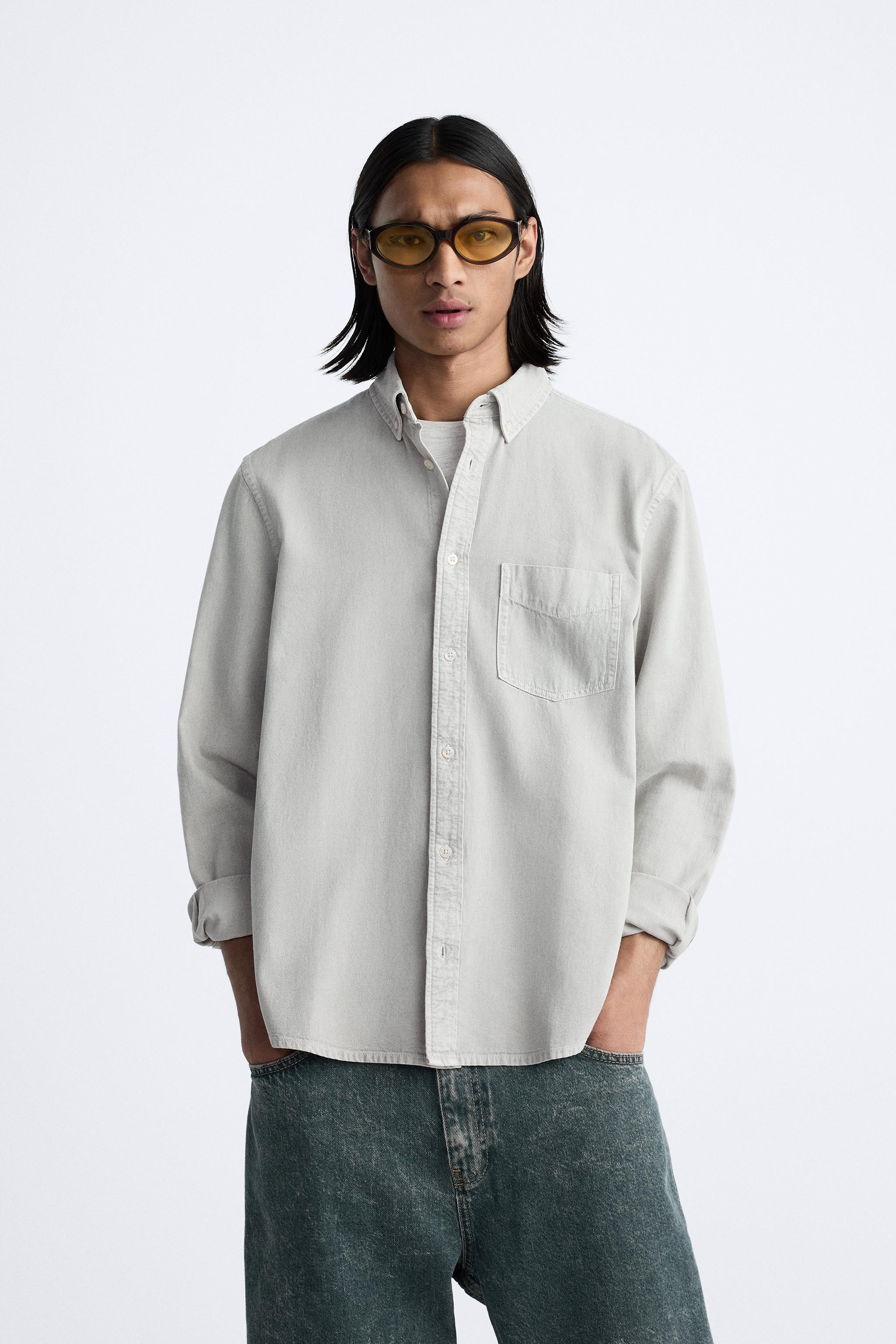 Zara sales jean shirt