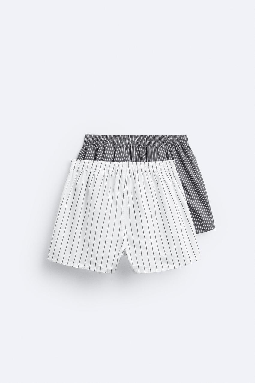 2 PACK OF MIXED POPLIN BOXERS - various