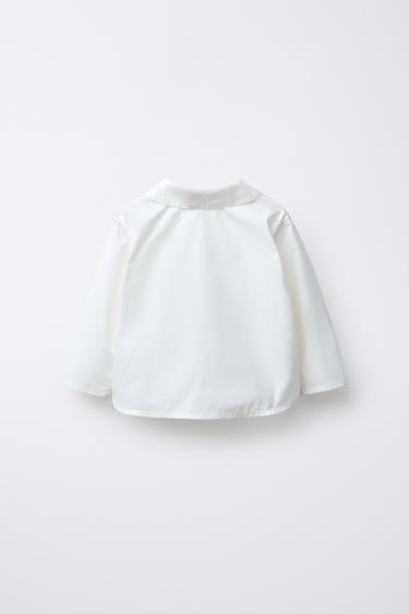 CHEMISE À POCHE EN DENTELLE - Écru de Zara - Image 1