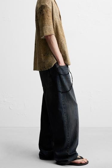 ABSTRACT PRINT KNIT SHIRT - Beige by Zara - Image 6