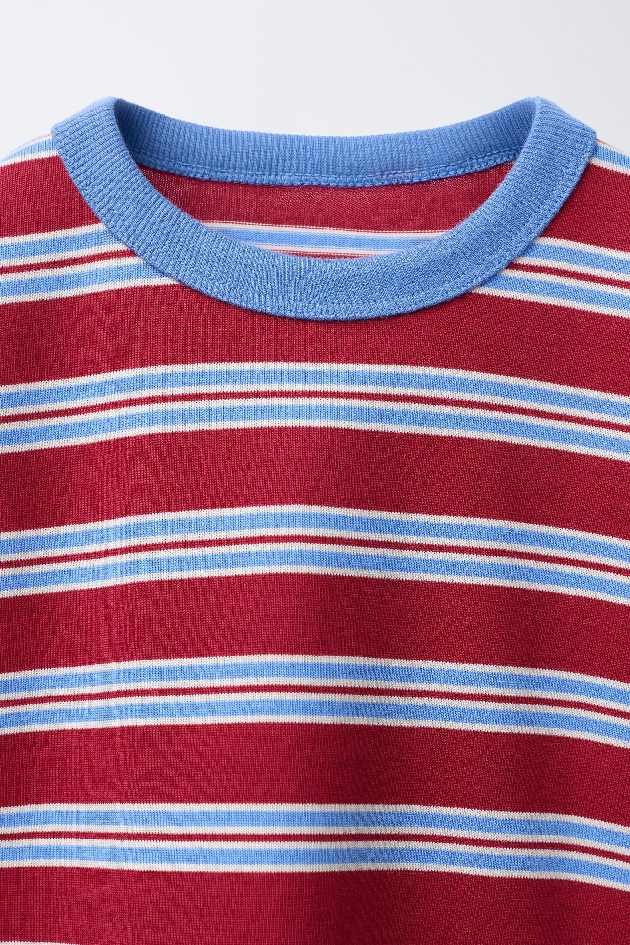 EMBROIDERED STRIPED T-SHIRT