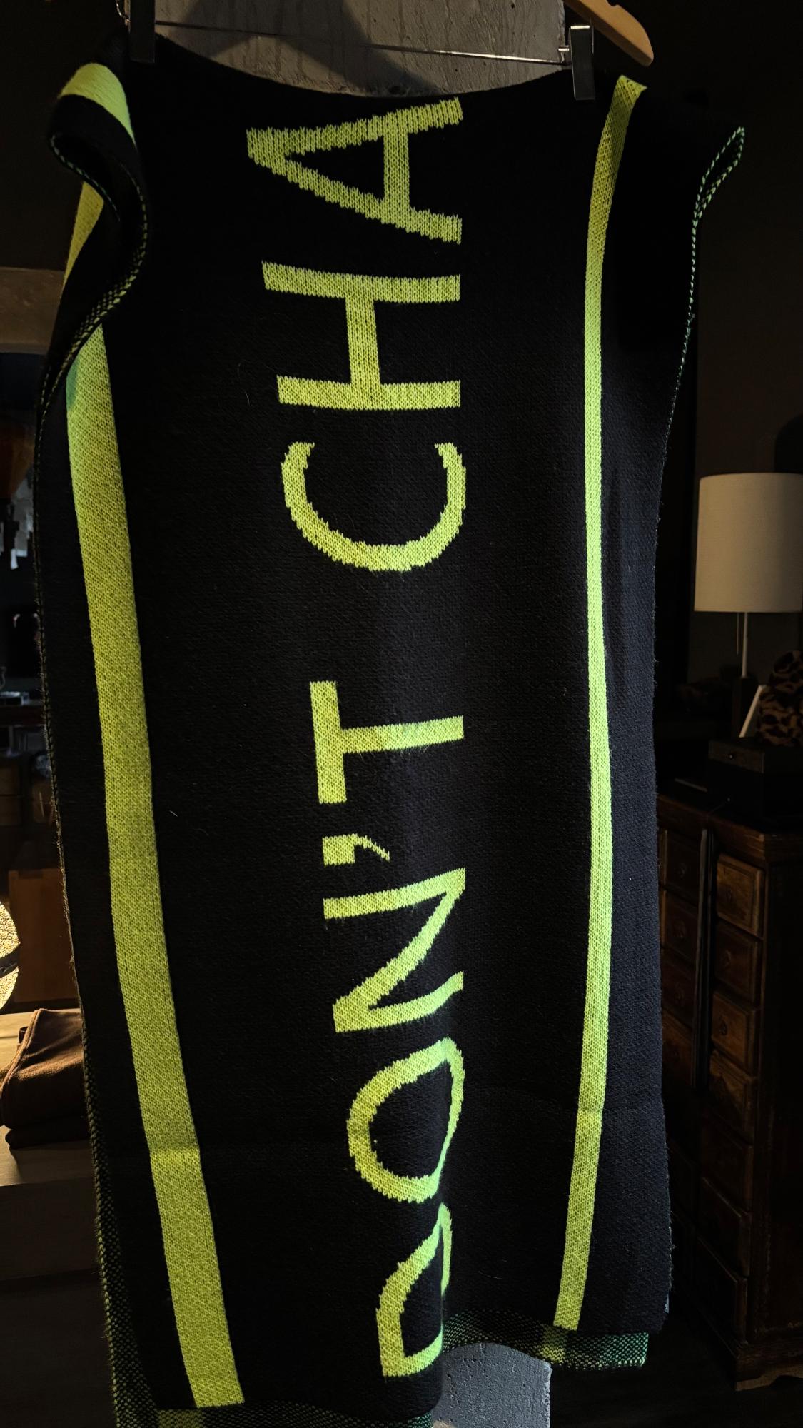 JACQUARD SCARF WITH SLOGAN - Image 2