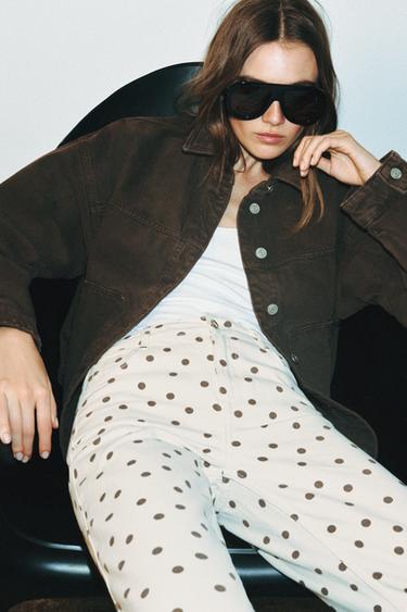 BLOUSON Z1975 EN DENIM - Marron de Zara