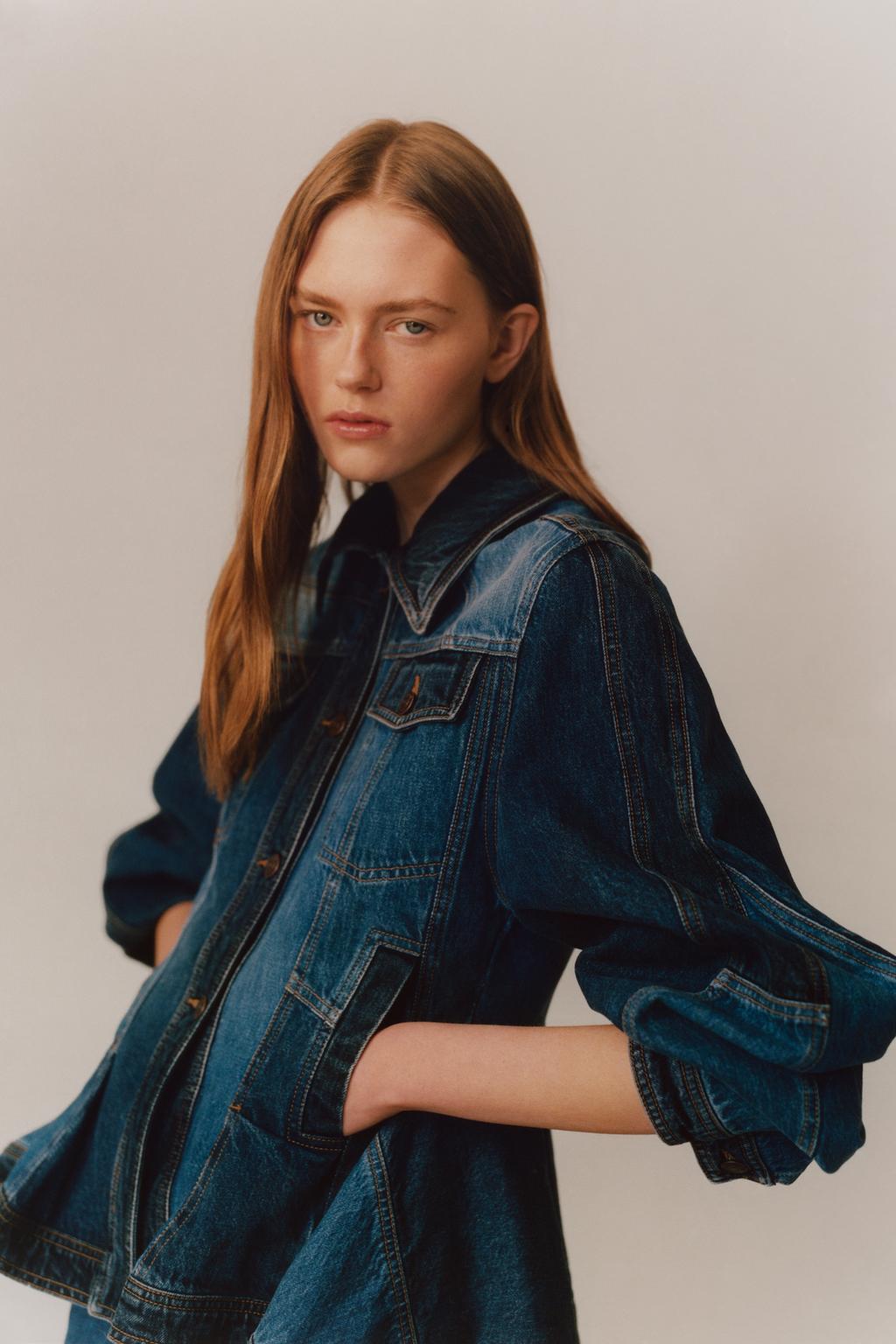 LIMITED EDITION PATCHWORK PEPLUM DENIM JACKET