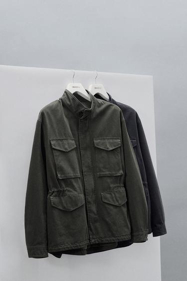 Zara ISPRANA JAKNA SA UTILITY DŽEPOVIMA – Kaki