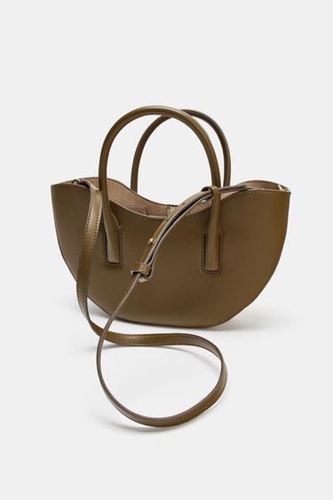 MINI SAC SHOPPER OVALE - Vert de Zara - Image 4