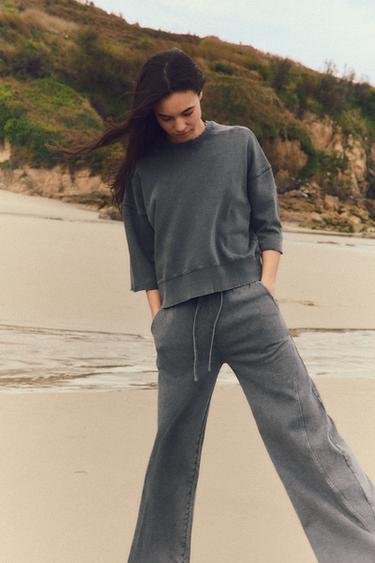 FADED SWEATSHIRT - Dark grey by Zara