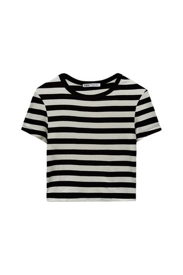 SHORT SLEEVE CROP TOP