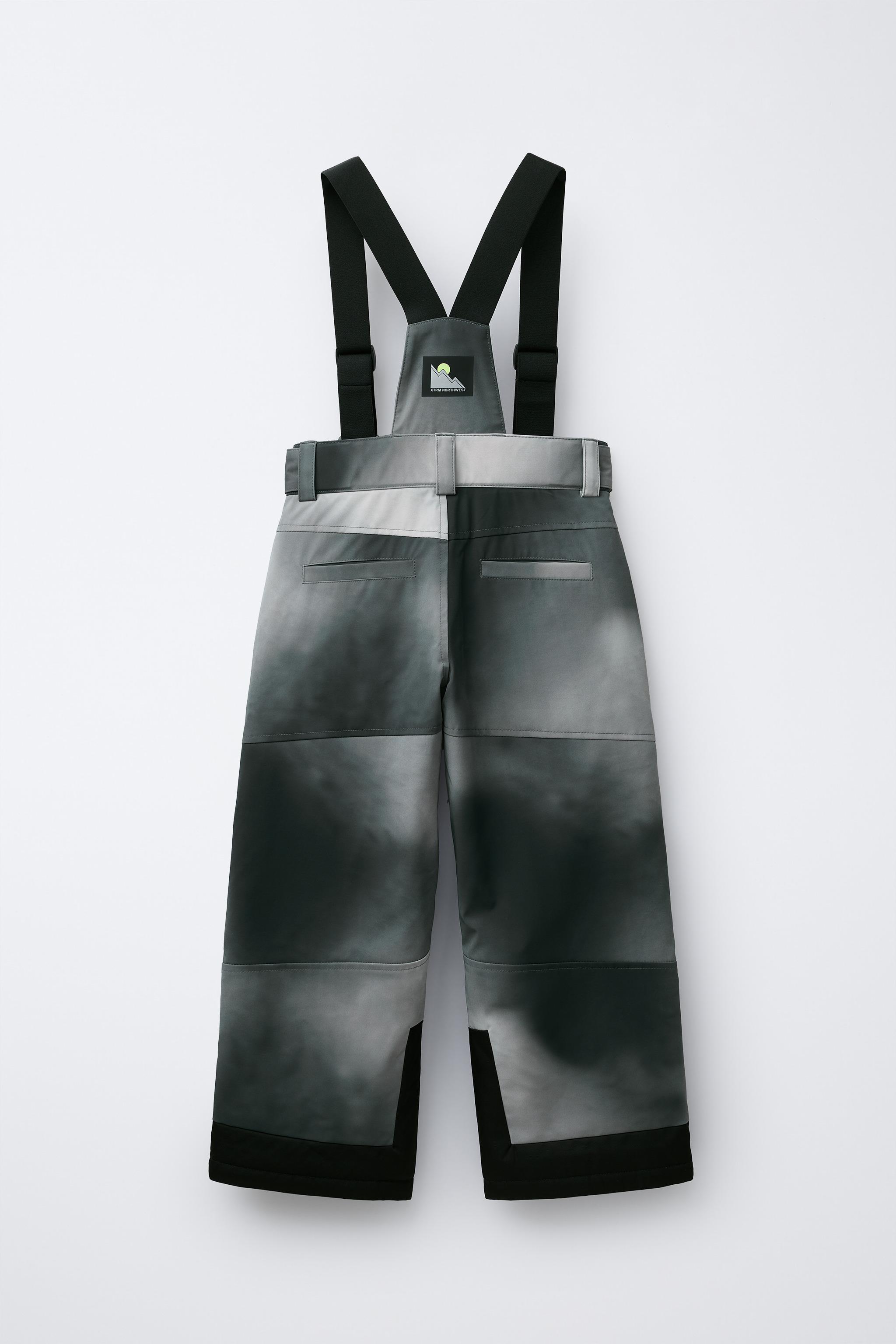 TIE-DYE WATER RESISTANT AND WINDPROOF BIB PANTS RECCO® SYSTEM SKI COLLECTION
