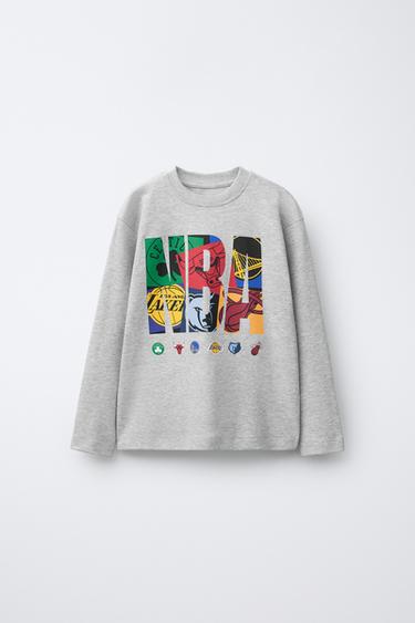 6-14 ANS/ PYJAMA NBA - MULTI TEAMS - Gris chiné de Zara - Image 1