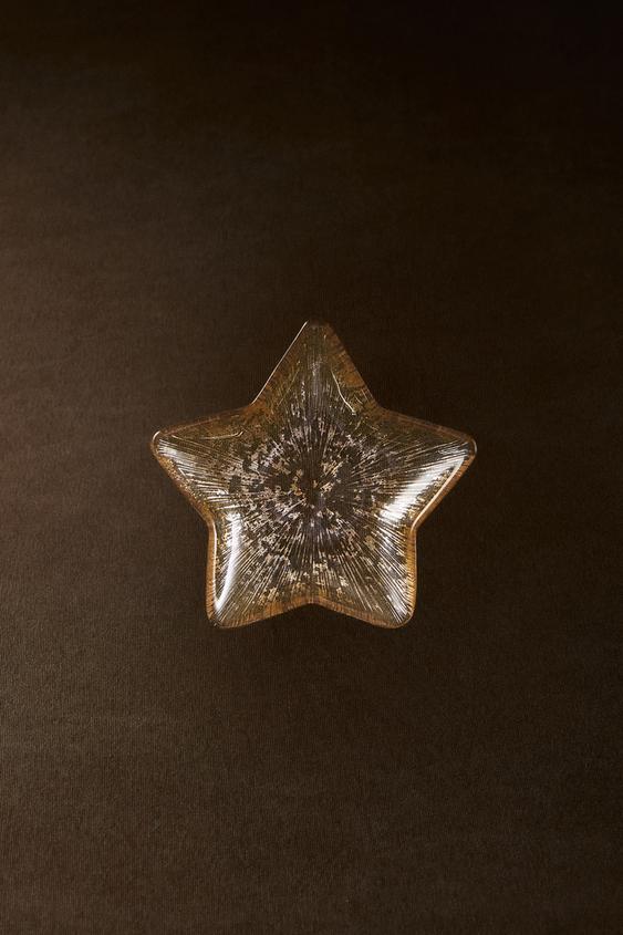 MERCURY EFFECT STAR CHRISTMAS GLASS BOWL - P by Zara - Image 0