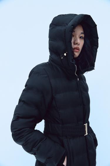 WATER-REPELLENT WINDPROOF FITTED SHORT ANORAK - Black by Zara