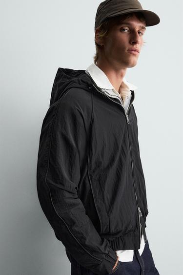LIGHTWEIGHT WATER-REPELLENT TECHNICAL JACKET - Black by Zara - Image 6