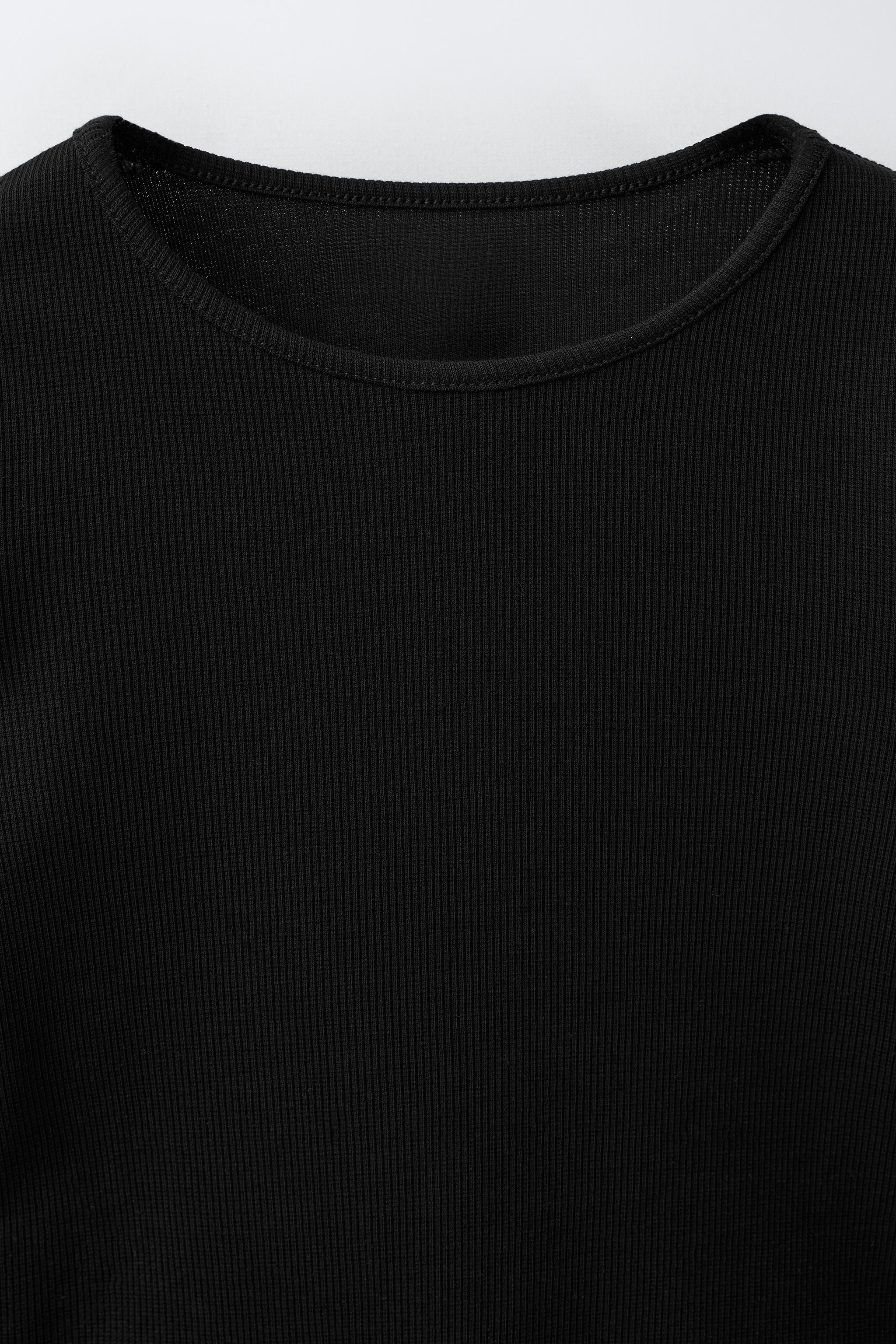 RIB LACE T-SHIRT