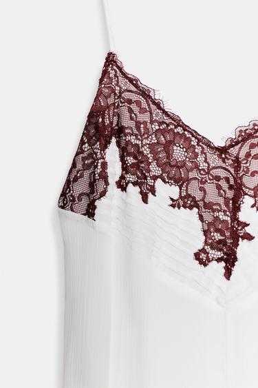 ZW COLLECTION LACE DRESS - White by Zara - Image 9