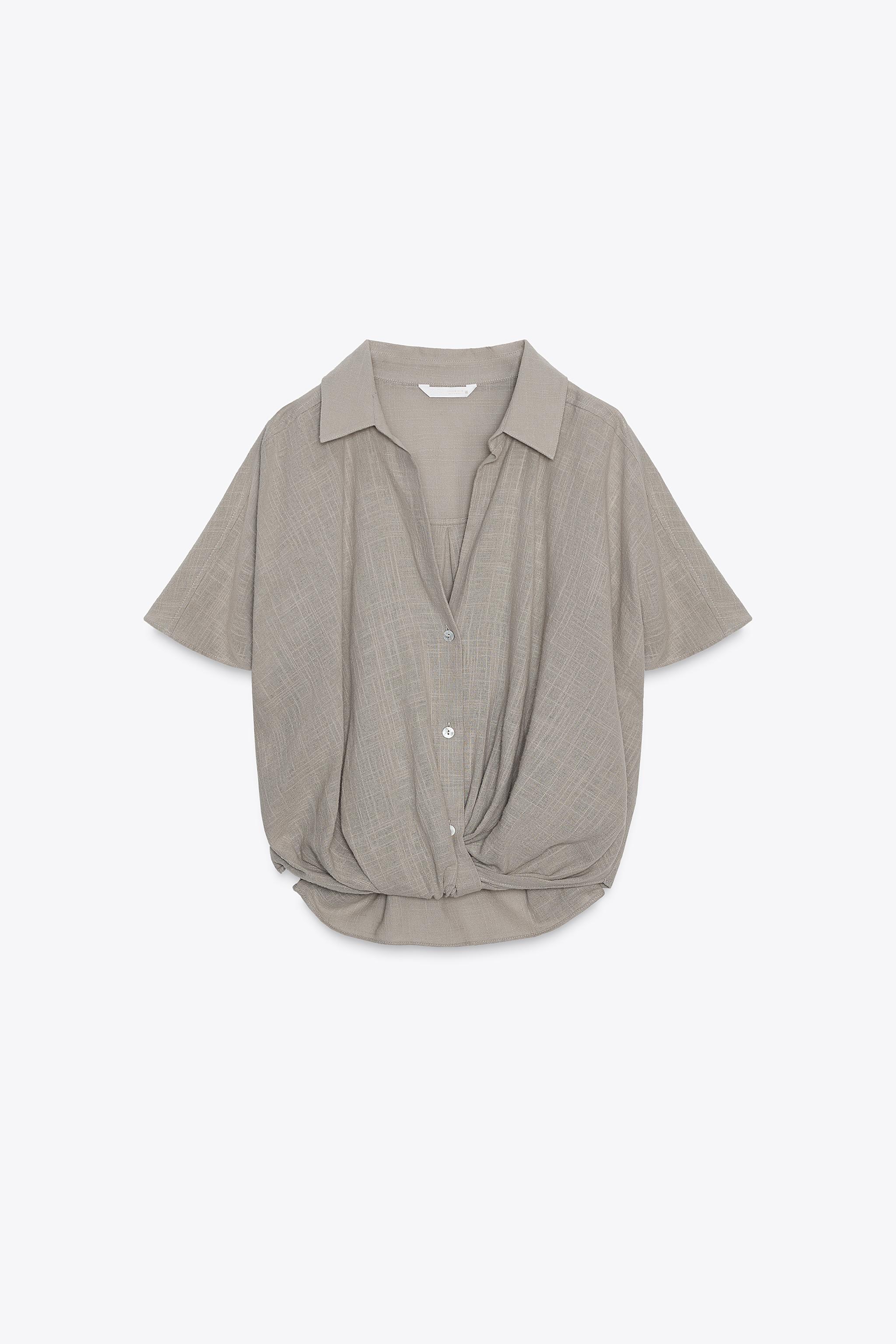 トップス lapeaudegem shirt collar knit outer Straight Cut Polo Collar Short Sleeve Sweater T-Shirt