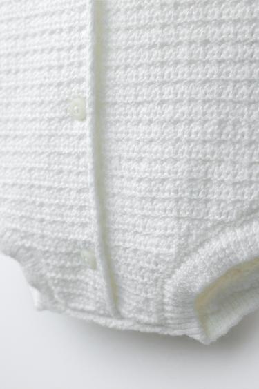 BODY EN MAILLE BRODÉ GLACES - Blanc de Zara - Image 3