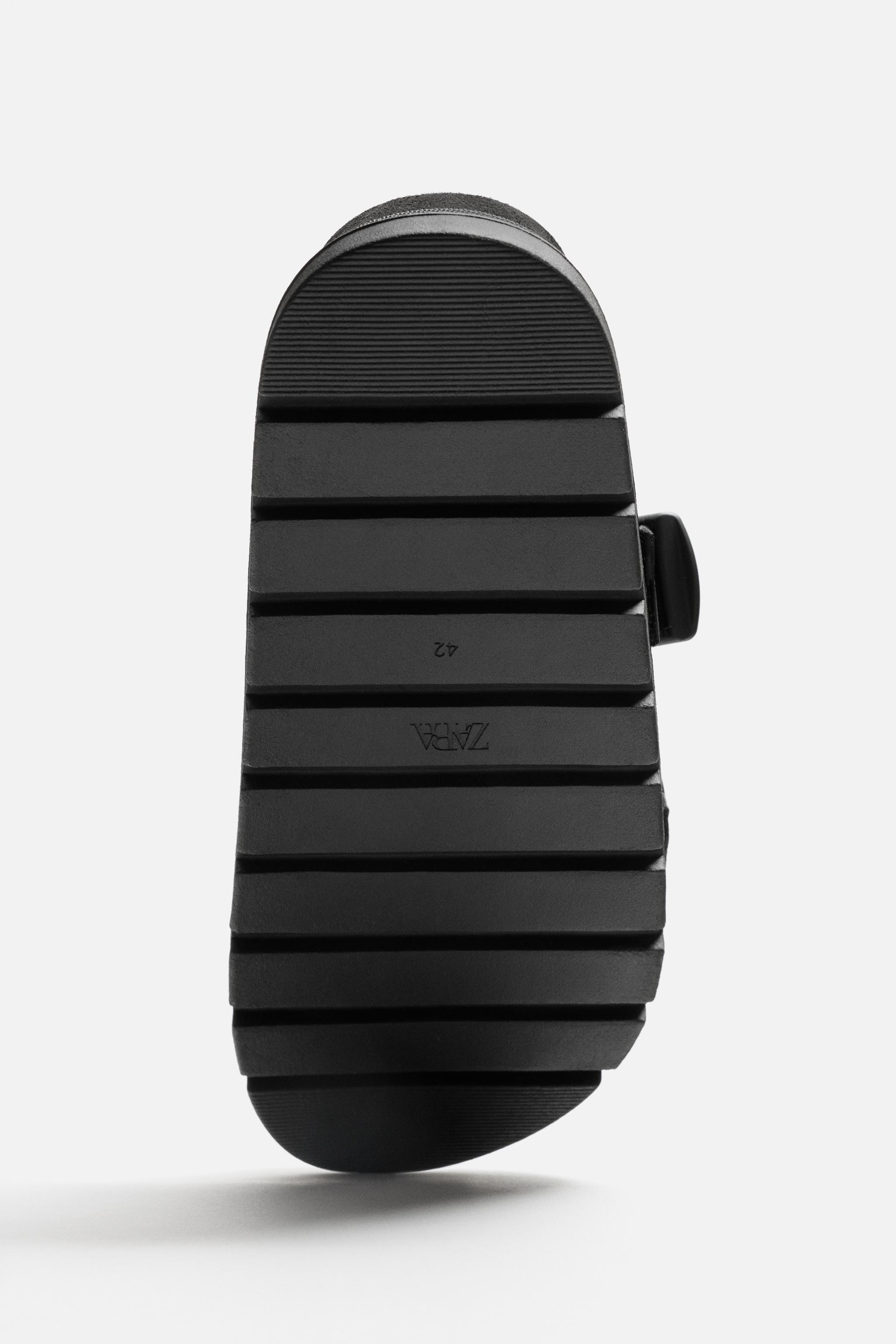 ダブルストラップ チャンキーサンダル - ブラック | ZARA Japan