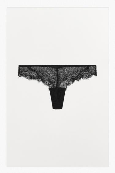 CUECAS DE RENDA - Preto da Zara