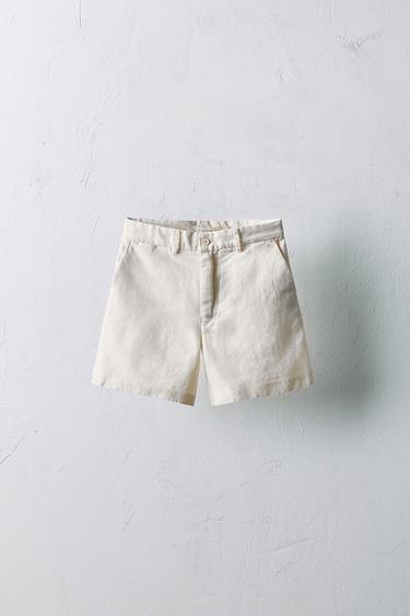 6-10 ANNI/ BERMUDA CON LINO LIMITED EDITION - Écru di Zara