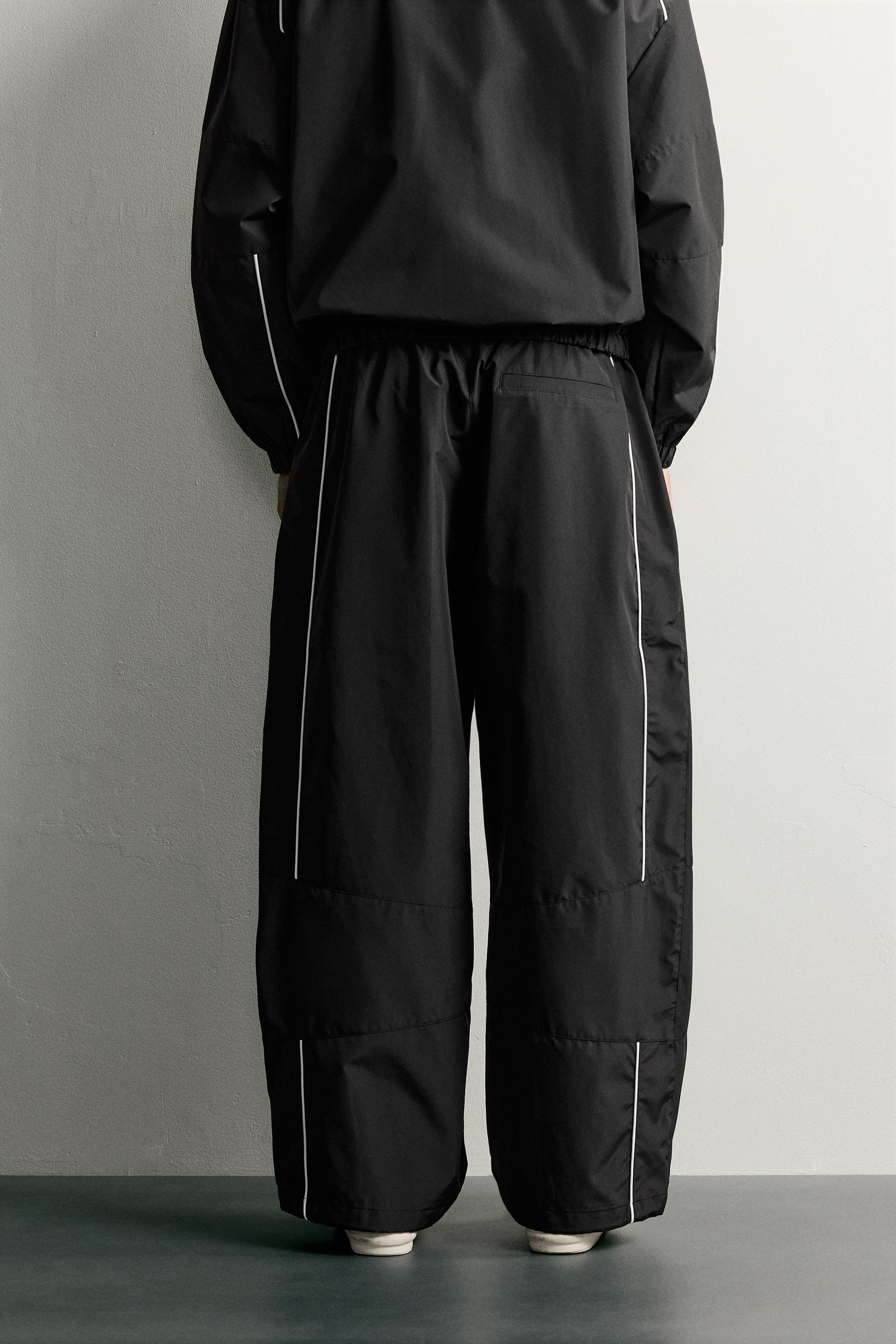 Мужские брюки Zara WATER REPELLENT CONTRAST TECHNICAL TROUSERS — фото 3
