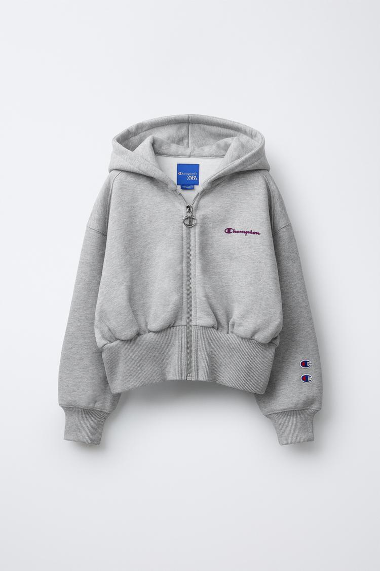 Zipper Champion Zip Through Sweater 6s CHAMPION ® X ZARA FLOCK
