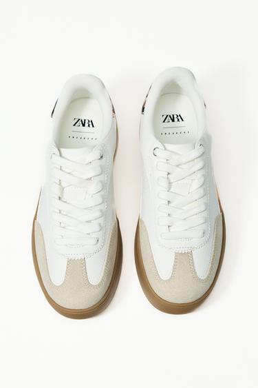 ANIMAL PRINT TRAINERS - White by Zara