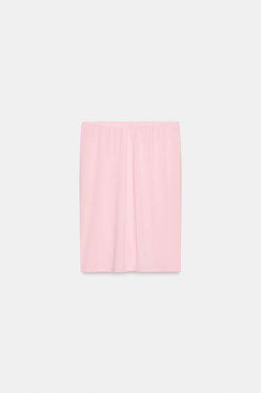 JUPE MI-LONGUE FLUIDE - Rose de Zara - Image 4