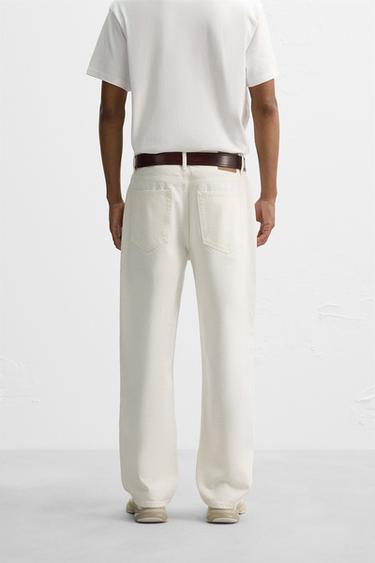 STRAIGHT ANKLE FIT JEANS - White by Zara - Image 2
