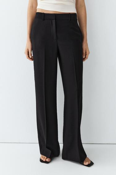 Flowing straight-leg pants — Black 2
