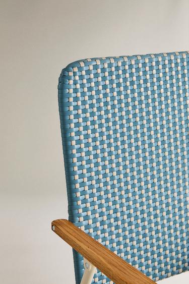 BEACH CHAIR WITH WOODEN ARMRESTS - Bluish by Zara - Image 2