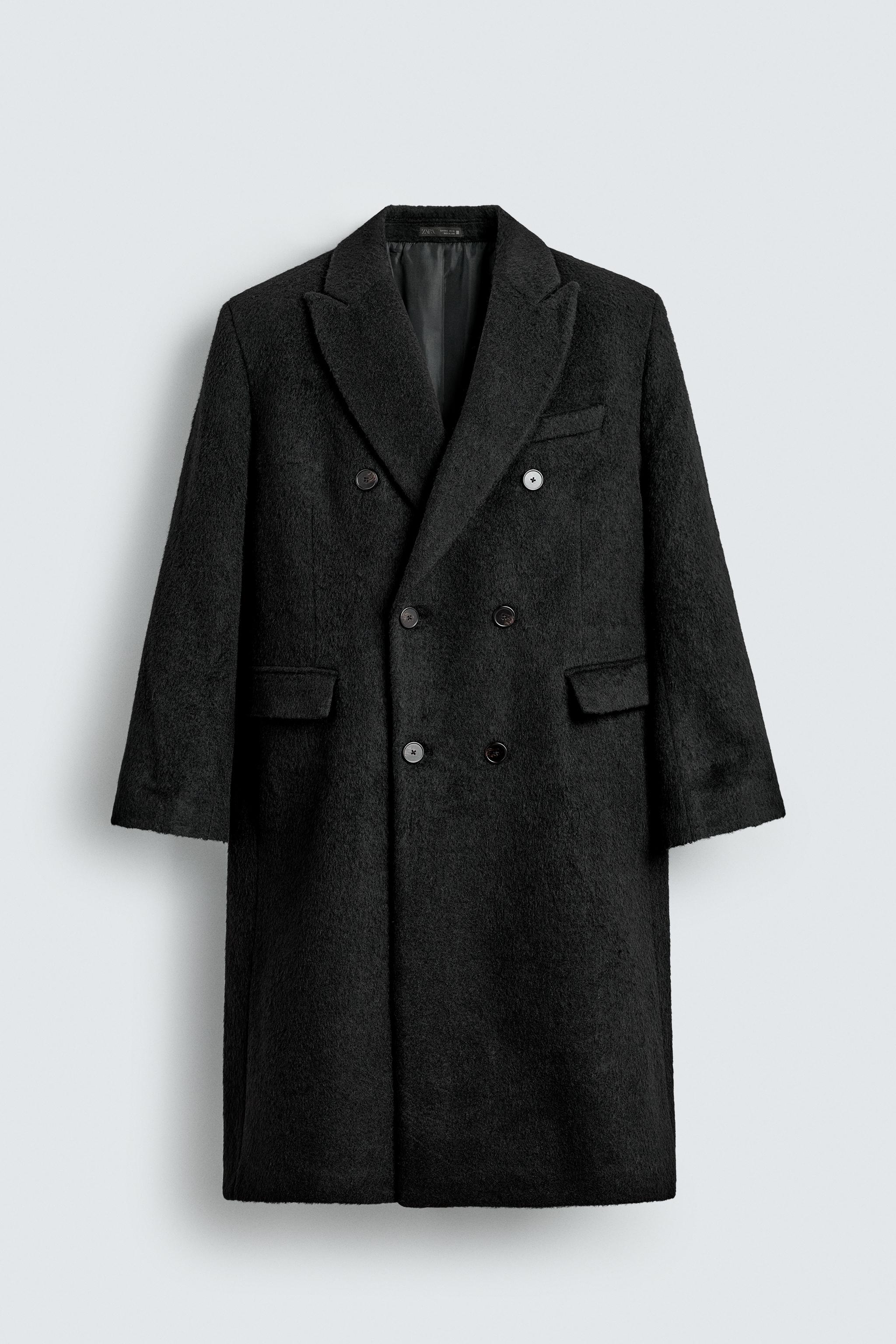DOUBLE-BREASTED WOOL COAT
