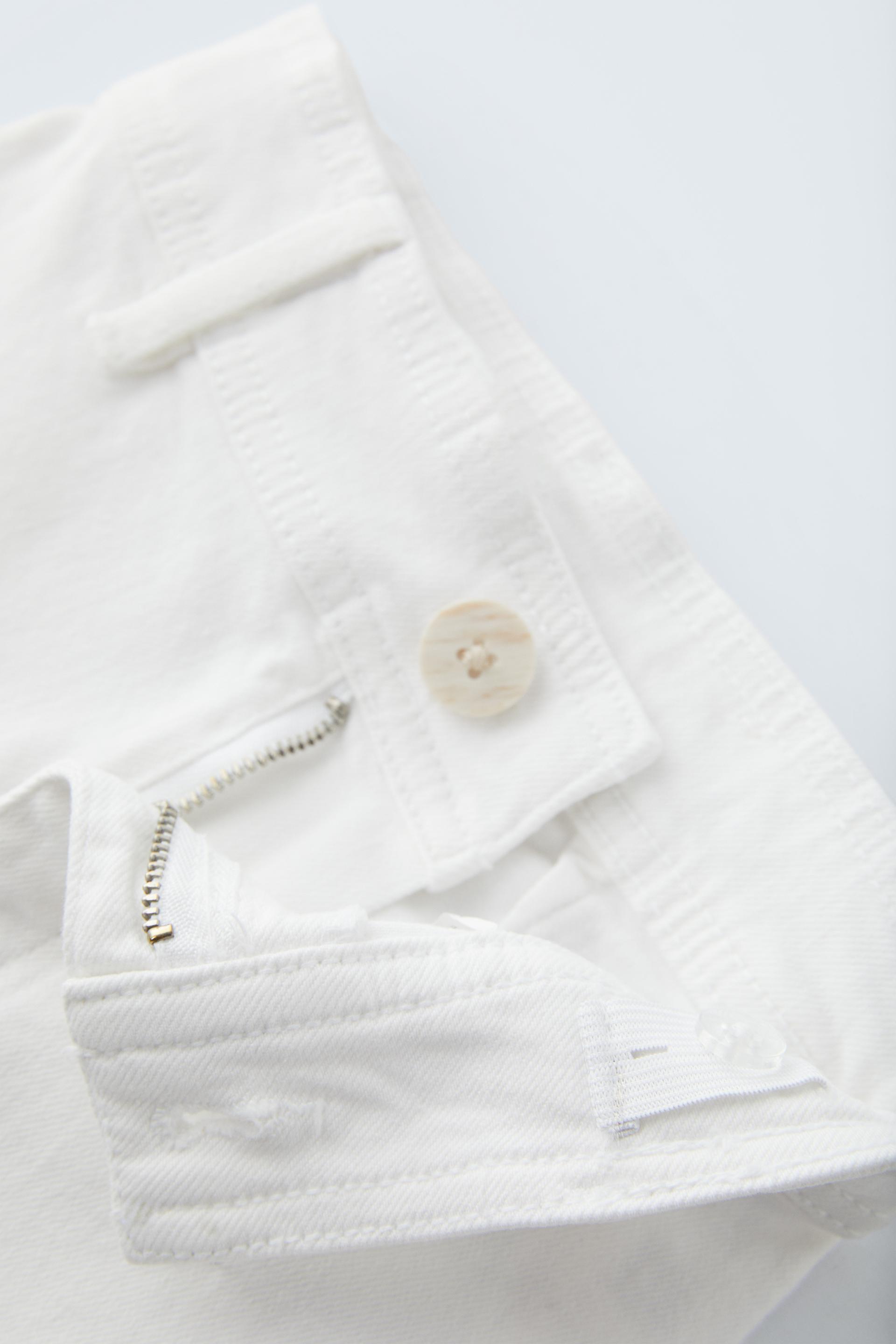 ZARA Marine White Jeans  Straight jeans outfit, White jeans, Cutie clothes